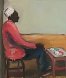 Patrick Makumbe, Cig Vendor, oil on canvas