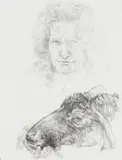 Diane Victor, The Usher, lithograph on paper