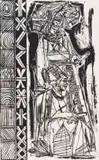 Mickey Korzennik, Transkei-Women Pipesmokers, lithograph on paper