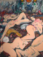 Minnette Vári, Today They All Become Goddesses, acrylic on canvas