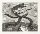 Norman Catherine, Prototype, etching on paper