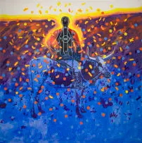 Helmut Starcke, Caprivi On My Mind #0, acrylic on canvas