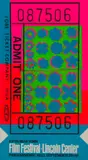 Lincoln Center Poster by Andy Warhol, 1967, colour screenprint on paper laid down on card, sold May 2023
