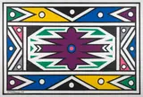 Untitled by Esther Mahlangu, acrylic on canvas, sold May 2023