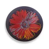 Daisy Dish by Andy Warhol, screenprint on glass, sold May 2023