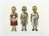 Claudette Schreuders, The Three Sisters, six colour chine collé lithograph on paper
