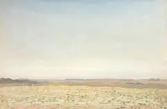 Adolph Jentsch, Extensive Landscape, Namibia, oil on canvas