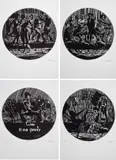 Zolani Siphungela, Independent Intervention, four, linocut on paper