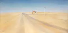 Maud Sumner, The Old Salt Road, Leading into Swakopmund, oil on canvas