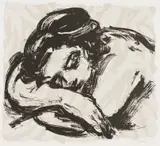 William Kentridge, The Sleeper, colour screenprint on paper