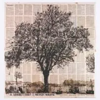 William Kentridge, Sonnet that I never wrote, photolithographic print on newsprint