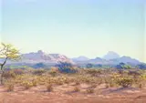 Johannes Blatt, Erongo Mountains, Omaruru District, Namibia, gouache on board