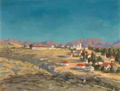 George William Pilkington, Riversdale, Western Cape, oil on board