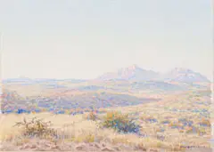 Johannes Blatt, Erongo Mountains, Omaruru District, Namibia, gouache on paper