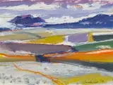 Overberg Sea Mist by Erik Laubscher, oil on paper, sold May 2023