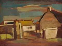 Nerine Desmond, Ou Riviersdal, oil on board
