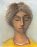 Rebecca by Pieter van der Westhuizen, pastel on paper, offered May 2023