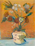 Flower Study by Carl Büchner, oil on canvas, sold May 2023