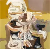 Sidney Goldblatt, The Musician, oil on board