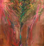 Nel Erasmus, Human Vase (Winter), oil on canvas