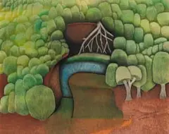 Clifford Mpai, Matlala River, colour pencil on paper