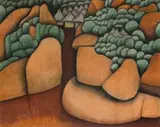 Clifford Mpai, Madietane, colour pencil on paper
