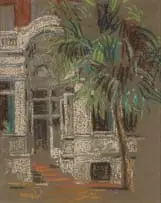 Clément Sénèque, Club Arcade, pastel on paper