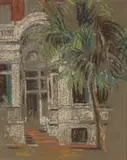 Clément Sénèque, Club Arcade, pastel on paper