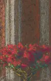 Clément Sénèque, Flowers, chalk pastel on paper