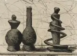 William Kentridge, Lexicon (Apothecary), chine collé and etching on paper