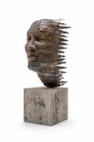 Anton Smit, Oblivion of the Waves, mixed media with resin on concrete base
