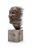 Anton Smit, Oblivion of the Waves, mixed media with resin on concrete base