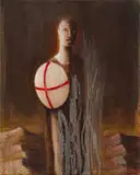 Deborah Bell, Waiting for the Miracle to Come – John the Baptist, 2012, oil on canvas