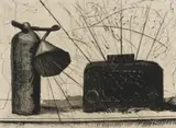 William Kentridge, Lexicon (Emergency), chine collé and etching on paper