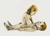 Claudette Schreuders, The Beginning, three colour chine collé lithograph on paper