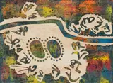 Two Stones by Walter Battiss, screenprint on paper, offered Apr 2023
