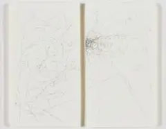 Marcus Neustetter, Abstract Composition, diptych, ink on paper
