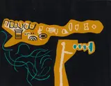 Lonely Child by Walter Battiss, colour screenprint on paper, sold Apr 2023