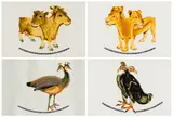 Joachim Schönfeldt, Untitled (Cow, Lioness, Peahen, Eagle)