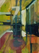 Jonathan Stone, School of Public Health 2, oil on board