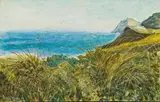 Alice Elahi, Seascape, oil on canvas