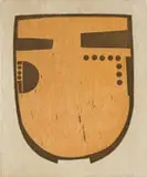 Hannes Harrs, Pots II, colour woodcut on paper