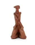 Stanley Nkosi, Kneeling Figure, terracotta
