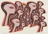 Bettie Cilliers-Barnard, Group Profiles, colour screenprint on paper