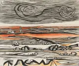 Landscape: Story of an African Farm by Cecil Skotnes, colour woodcut on paper, sold Apr 2023