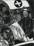 Elza Botha, Kryger, Januarie 1902, Graaf-Reinet, linocut on paper