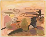 Ingrid Winterbach, Unresolved Conflict, oil on canvas
