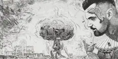 Christiaan Diedericks, Bloodroots V (Apocalypse), 2017, etching and aquatint on 300gsm Hahnemüle etching paper