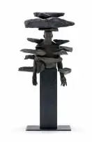 Angus Taylor, Te Midde, 2019, belfast granite and bronze