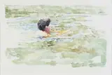 Virginia MacKenny, Swimmer, 2017, watercolour on 100% cotton rag 300gsm